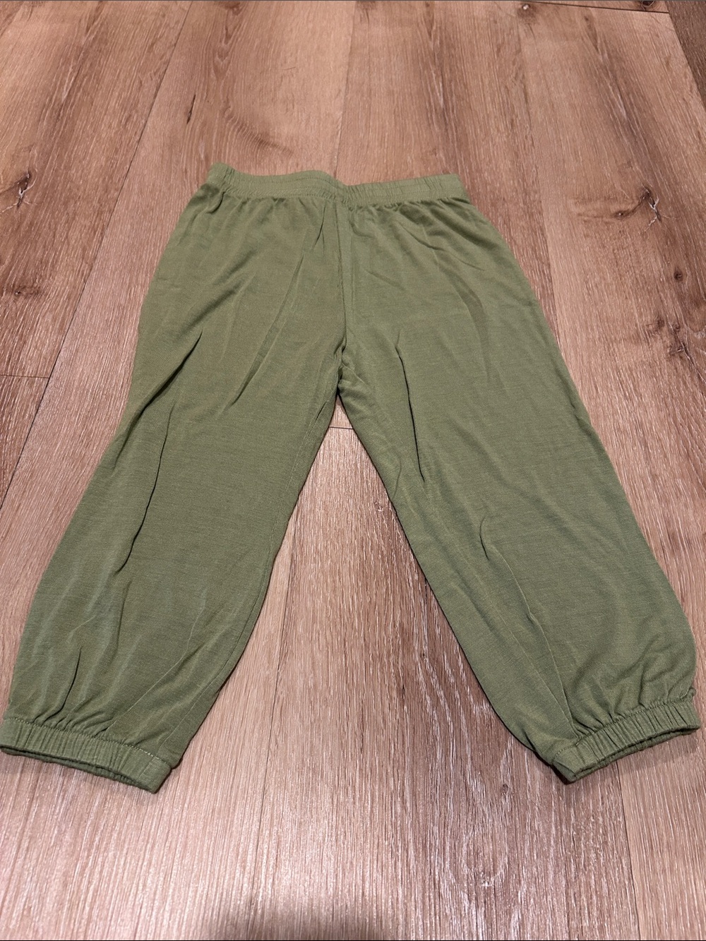 kate quinn Green Elastic-Waist Kids Pants